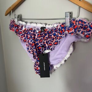 Vero Moda VMNATTI Swim Brief Dazzling Blue/Leopard print BNWT XL
